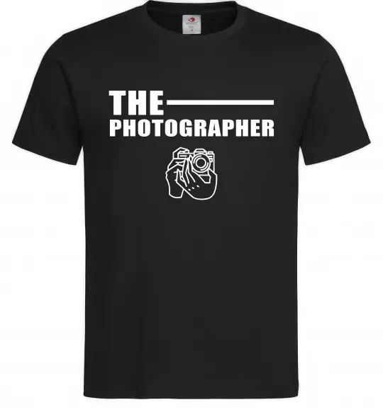 Мужская футболка The photographer Черный фото