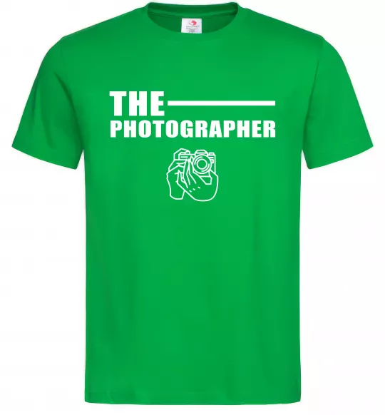 Мужская футболка The photographer Зеленый фото
