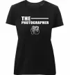 Женская премиум футболка The photographer Черный фото