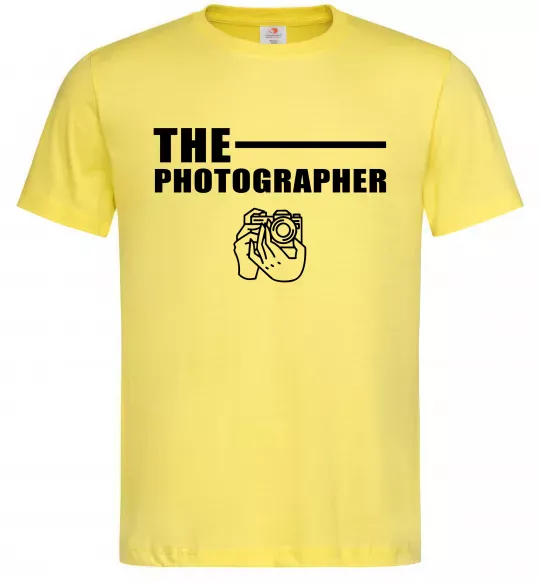 Мужская футболка The photographer Лимонный фото