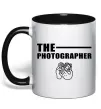 Чашка с цветной ручкой The photographer Черный фото
