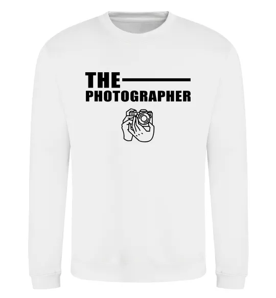 Світшот The photographer Білий фото