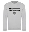 Світшот The photographer Сірий меланж фото