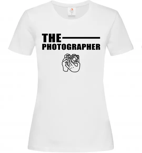 Женская футболка The photographer Белый фото