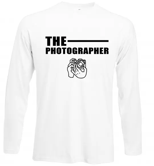 Лонгслів The photographer Білий фото