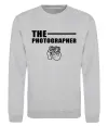 Свитшот The photographer Серый меланж фото