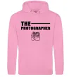 Мужская толстовка (худи) The photographer Розовый фото