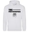 Мужская толстовка (худи) The photographer Серый меланж фото
