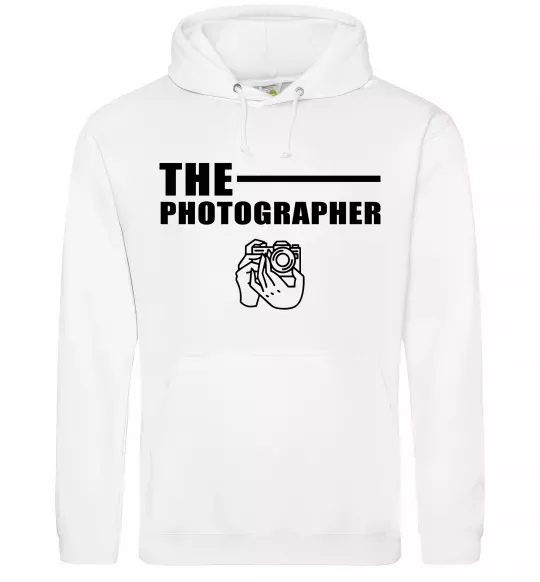 Жіноча толстовка (худі) The photographer Білий фото
