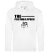 Жіноча толстовка (худі) The photographer Білий фото