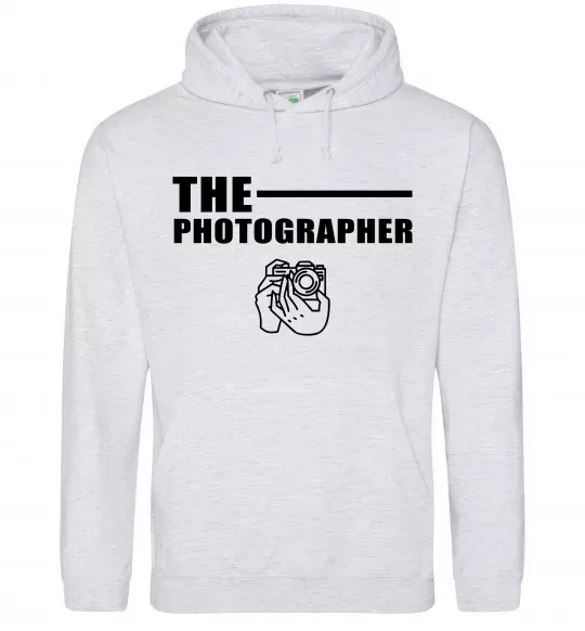 Жіноча толстовка (худі) The photographer Сірий меланж фото