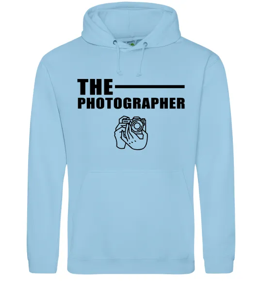 Жіноча толстовка (худі) The photographer Блакитний фото