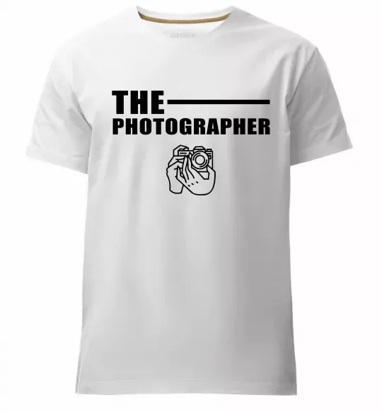 Мужская премиум футболка The photographer Белый фото