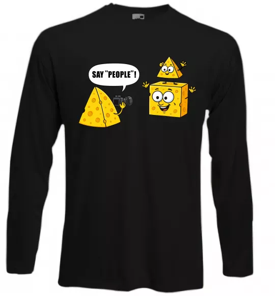 Лонгслив Say people Черный фото