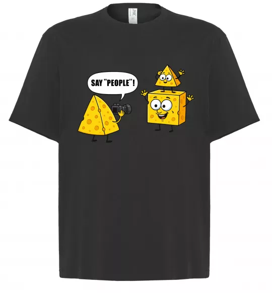 Футболка Оверсайз Say people Чорний фото