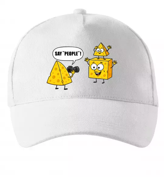 Кепка Say people Білий фото