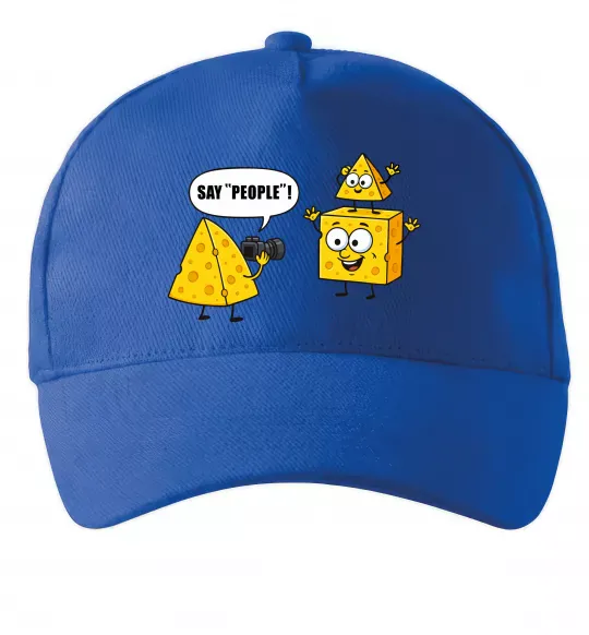 Кепка Say people Яскраво-синій фото