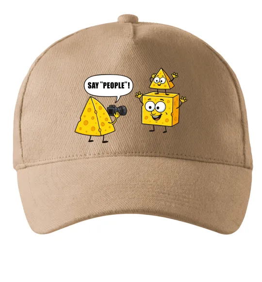 Кепка Say people Песочный фото