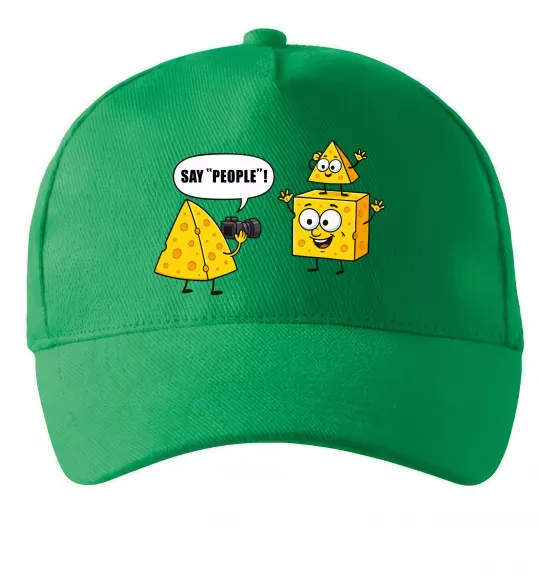 Кепка Say people Зелений фото