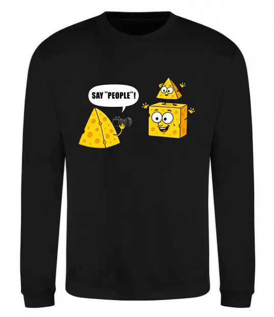 Свитшот Say people Черный фото
