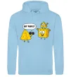Мужская толстовка (худи) Say people Голубой фото
