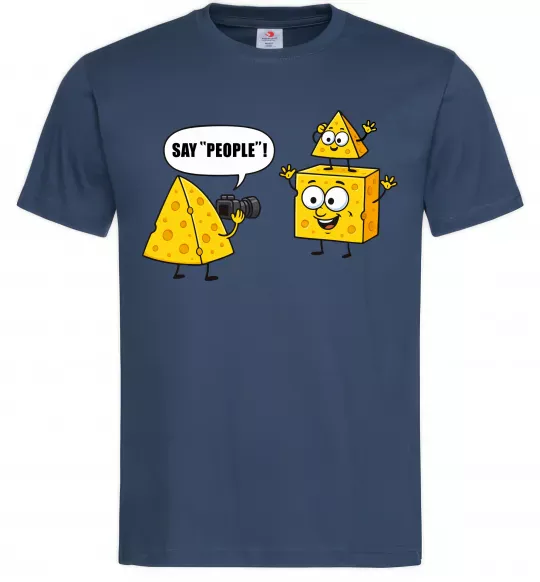 Чоловіча футболка Say people Темно-синій фото