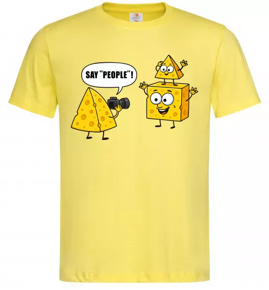 Чоловіча футболка Say people Лимонний фото