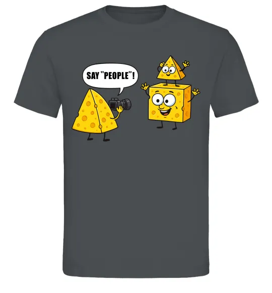Чоловіча футболка Say people Графіт фото