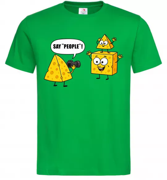 Чоловіча футболка Say people Зелений фото