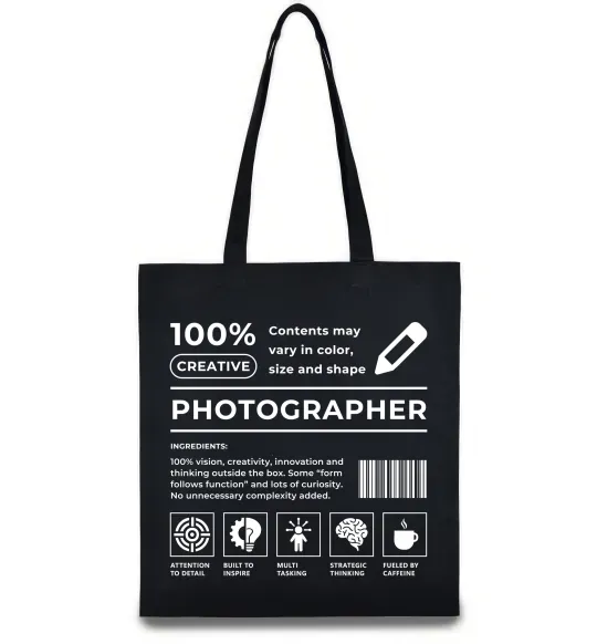 Еко-сумка Photographer склад Чорний фото