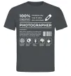 Чоловіча футболка Photographer склад Графіт Чоловіча футболка Photographer склад Графіт фото