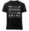 Мужская премиум футболка Photographer склад Черный фото