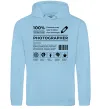 Женская толстовка (худи) Photographer склад Голубой фото