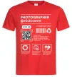 Мужская футболка Photographer ВАШ НІКНЕЙМ Красный фото