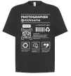 Футболка Оверсайз Photographer ВАШ НІКНЕЙМ Черный фото