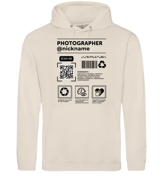 Жіноча толстовка (худі) Photographer ВАШ НІКНЕЙМ Таш фото