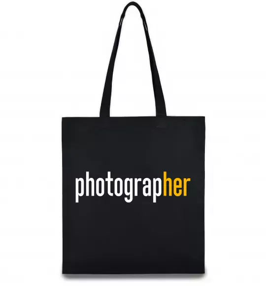 Эко-сумка Photograp her Черный фото