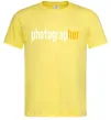 Мужская футболка Photograp her Лимонный фото