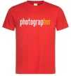 Мужская футболка Photograp her Красный фото