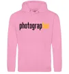 Мужская толстовка (худи) Photograp her Розовый фото
