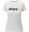 Женская премиум футболка Photograp her Белый фото