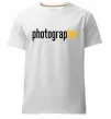 Мужская премиум футболка Photograp her Белый фото