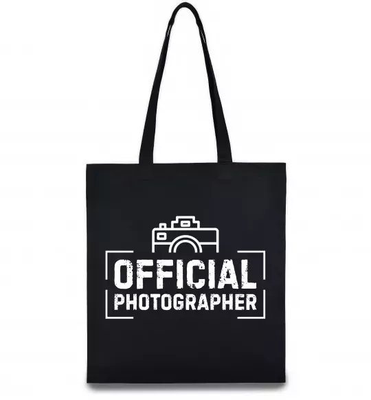 Эко-сумка Official photographer Черный фото