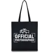Эко-сумка Official photographer Черный фото