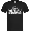 Мужская футболка Official photographer Черный фото
