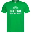 Мужская футболка Official photographer Зеленый фото