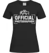 Женская футболка Official photographer Черный фото