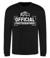 Світшот Official photographer Чорний фото