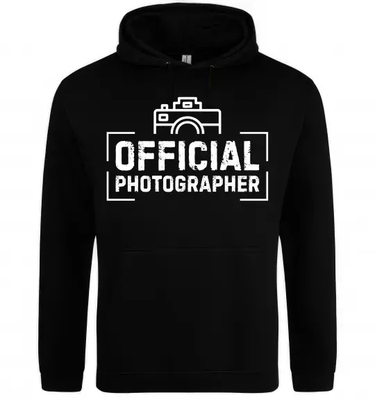 Женская толстовка (худи) Official photographer Черный фото