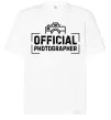 Футболка Оверсайз Official photographer Белый фото